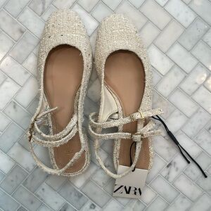 Zara tweed shoes NWT